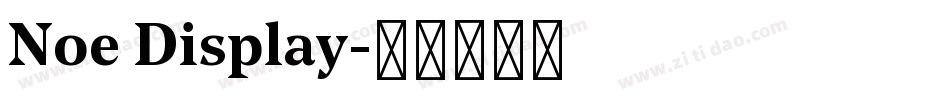 Noe Display字体转换